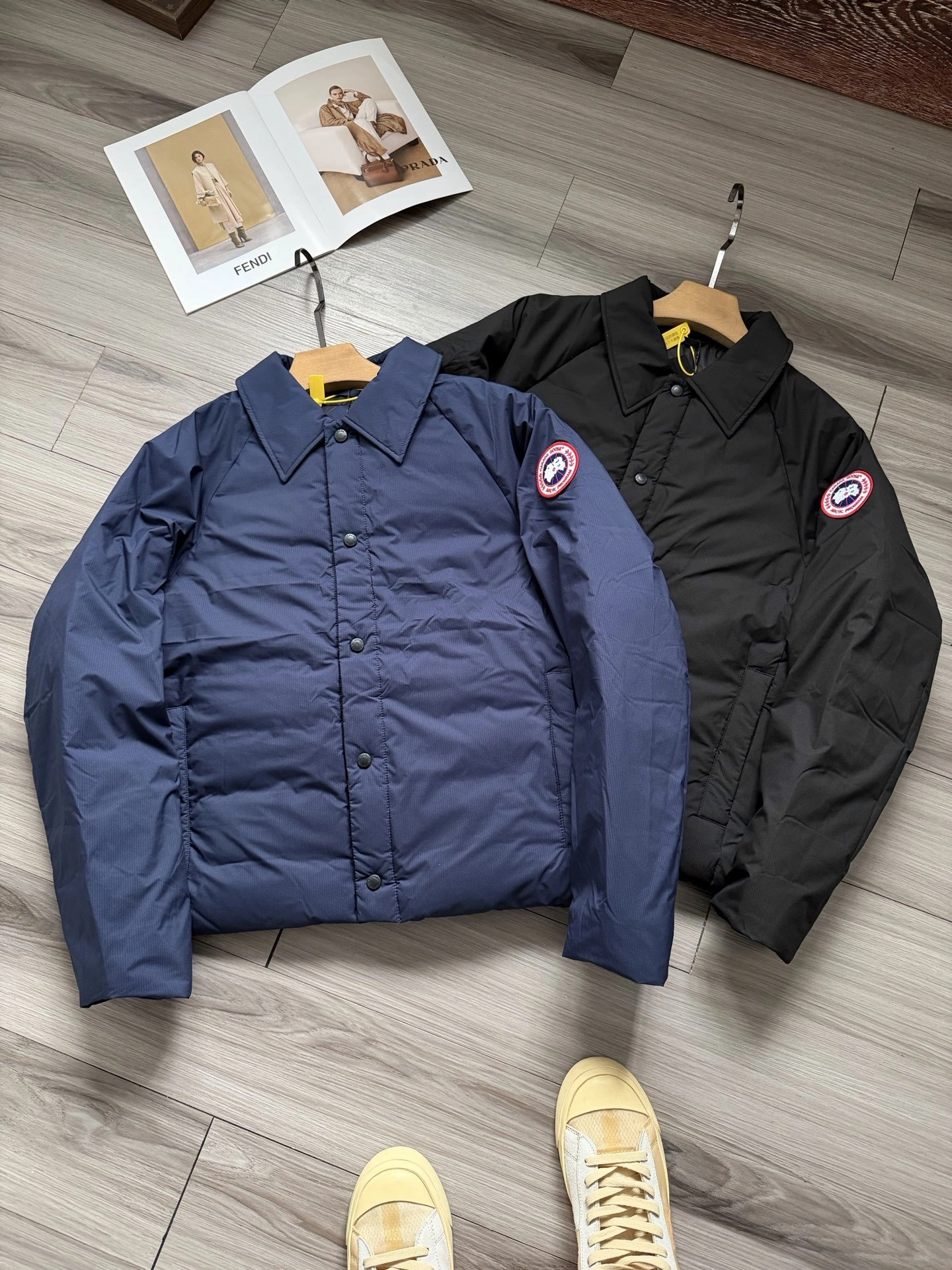 wg.luxury- 6oos5 Down jacket 90 white duck down embroidery 2colour item:E-F524J3003-2